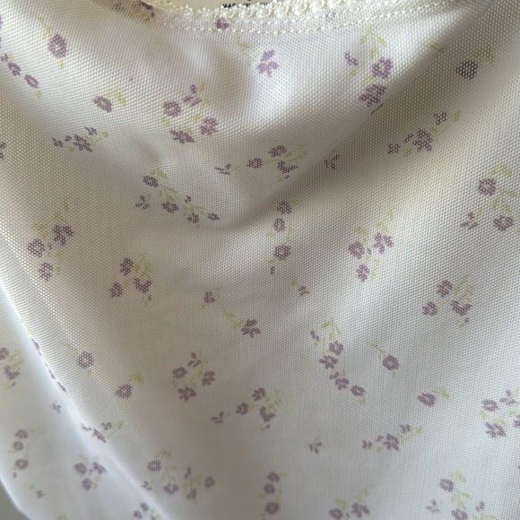 PACSUN FLORAL MESH CROP TANK TOP - Picture 3 of 3